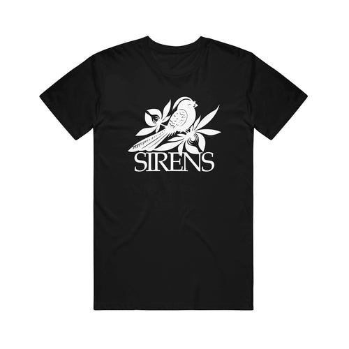 Bird Logo | Sirens Black T-Shirt