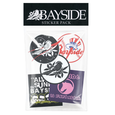 A Bayside clear plastic bag labeled 