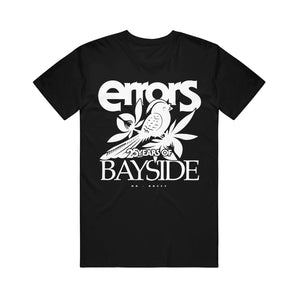 bayside Errors Anniversary Black T-Shirt